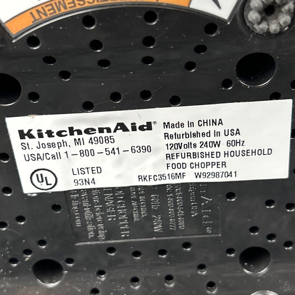 KitchenAid KFC3516MF 3.5 Cup Bowl, 2 Speed Corded Food Chopper, Matte Fog Blue - Picture 11 of 11